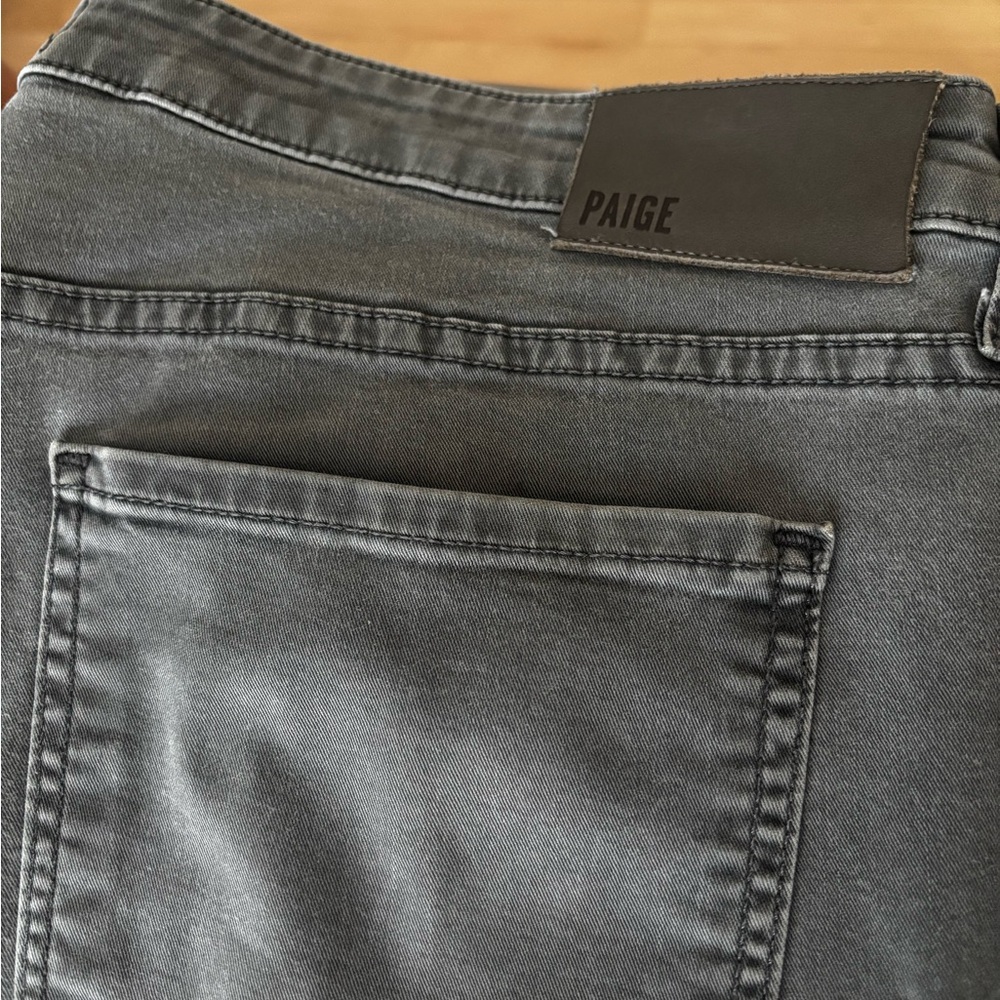 PAIGE Men's Charcoal Jeans